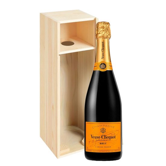 Veuve Clicquot Brut Champagne Wooden Gift Box