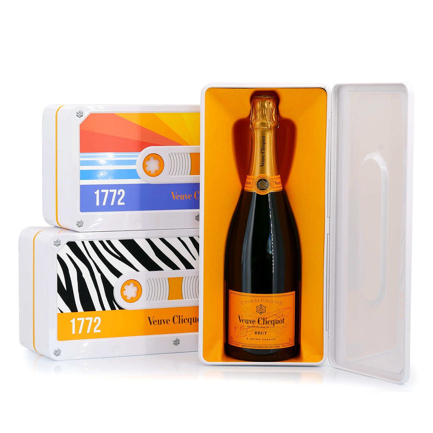 Veuve Clicquot Yellow Label Brut Champagne w/Tape Gift Box - Bottle Values