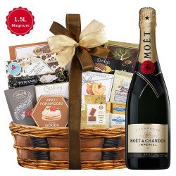 Moet & Chandon Imperial Brut Magnum Champagne and Bon Appétit Gift Basket