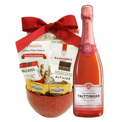 Taittinger Brut Prestige Rose Champagne Gift Basket