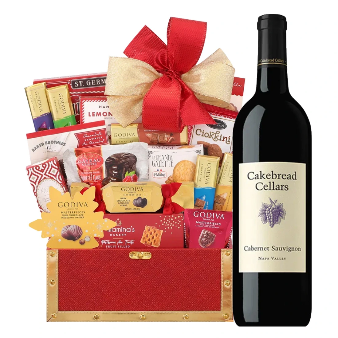 Cakebread Cellars Napa Valley Cabernet Sauvignon and Golden Gift Basket – Valentine’s Day Luxury