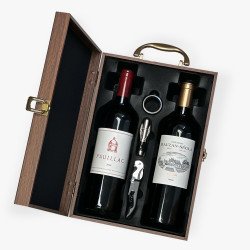 Luxury French Red Wine Gift Box (Pauillac + Rauzan-Ségla Margaux)