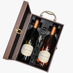 Lauverjat Sancerre Wine Set in Wooden Gift Box