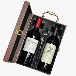 Napa Valley 2 Cabernet Sauvignon Red Wine Wooden Gift Box