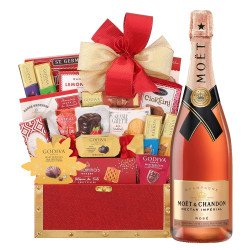 Möet & Chandon Nectar Impérial Rosé And Golden Gift Basket